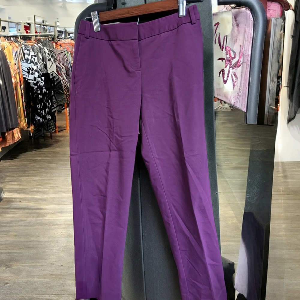 Express Purple Ankle Cropped Pants